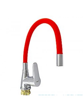 Смеситель для кухни с гибким изливом Wezer SOP4-R045-RED