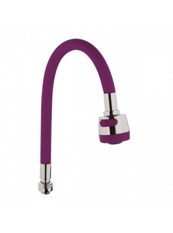Гибкий излив для смесителя фиолетовый Wezer WKC-058-PURPLE