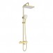Душова система тропічний душ Mixxus Premium VIRGO 009-J BRUSHED GOLD з термостатом MI6649