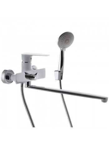 Змішувач для ванни з душем Mixxus Premium Eva 006 Euro білий MI5813