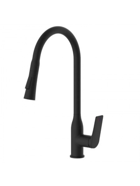 Смеситель для кухни с выдвижным изливом Mixxus Premium DERBY 014 NUT BLACK MI6605