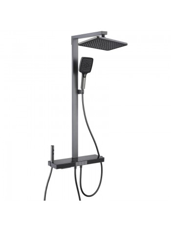 Душевая система тропический душ с термостатом Mixxus Premium Next-009-J Graphite MI6544