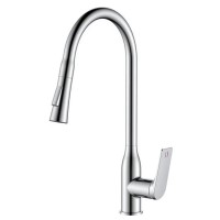 Змішувач для кухні з висувним виливом Mixxus Premium DERBY 014 NUT MI6599
