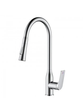 Змішувач для кухні з висувним виливом Mixxus Premium DERBY 014 NUT MI6599