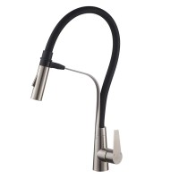 Кухонный смеситель гибким изливом Koer KI-70022-02 из нержавеющей стали KR4799