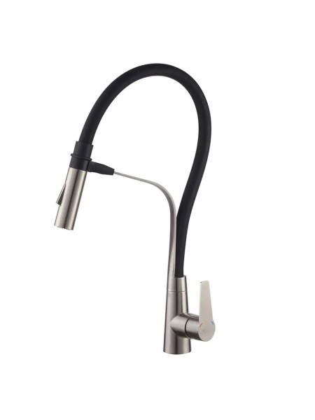 Кухонный смеситель гибким изливом Koer KI-70022-02 из нержавеющей стали KR4799