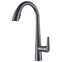 Смеситель для кухни с выдвижной лейкой Mixxus Premium WARTA 014 GRAPHITE MI6957