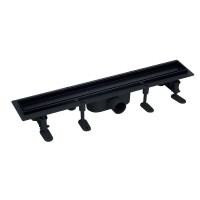 Душовий трап 60 см Mixxus DRAIN-06-60 BLACK пластик нержавійка SUS304 MI6145