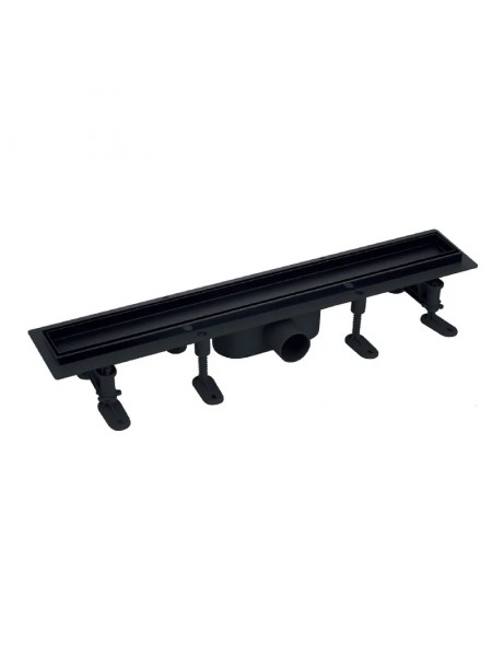 Душовий трап 60 см Mixxus DRAIN-06-60 BLACK пластик нержавійка SUS304 MI6145