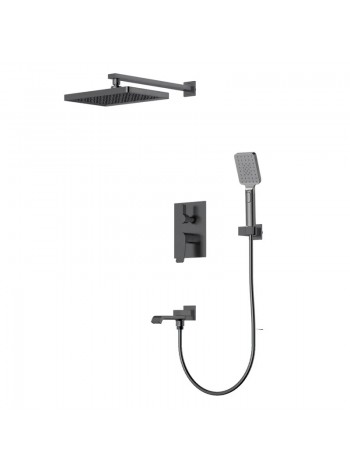Встраиваемая душевая система Mixxus Premium DALI 009 INNER BOX Graphite MI6761