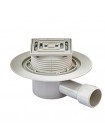 Трап для душа квадратный 10*10 см Koer FD14-100x100-90 с угловым выходом AC0661