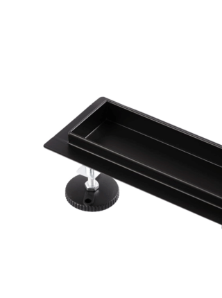 Трап для душу під плитку 700 мм Koer FD29-70x700-Black нержавіюча сталь AC0681