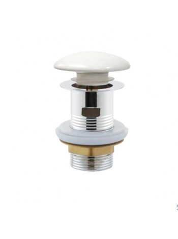 Донный клапан для раковины Mixxus POP-UP-08 WHITE автоматичний Click-Clack AC3564