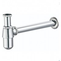 Сифон для раковины Mixxus SIPHON-01 под донный клапан без ревизии хром 1 1/4 AC3570