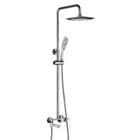 Душевая стойка белая хром Gappo Noar G2448 латунь