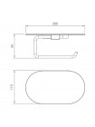 Держатель для туалетной бумаги лаунный Gappo G30703-3 золото