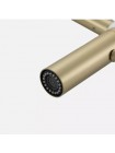 Смеситель для кухни золото Gappo G4098-23 с гибким белым изливом