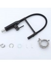 Смеситель для кухни с гибким изливом чёрный Gappo G4098-26