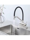 GAPPO Смеситель для кухни с подключением к фильтру водопад G4098-5 чёрный-сатин