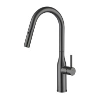 Смеситель для кухни Gappo с выдвижной лейкой G4398-41 gungrey 
