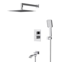 Душева система з термостатом вбудована GAPPO G7107-40 хром