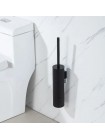 Ёршик для унитаза настенный Gappo G903-6 из нержавеющей стали чёрный
