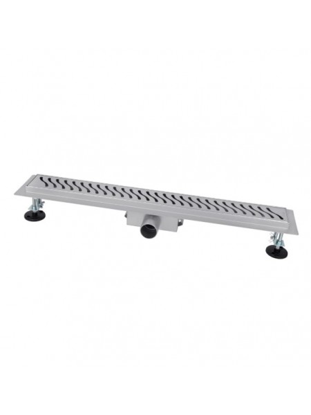 Лінійний трап для душу 60 см з нержавіючої сталі Brushed Nickel Ital IT02-FT09/600