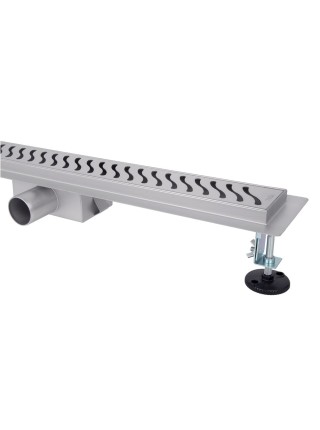Лінійний трап для душу 60 см з нержавіючої сталі Brushed Nickel Ital IT02-FT09/600