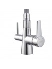 Кухонный смеситель на две воды KOER KB-72003-01 KR3375 с гибким изливом
