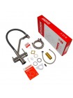 Koer Смеситель для кухни с подключением к фильтру KB-72006-07 KR3382 оружейная сталь