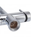 Кухонный смеситель на две воды с гибким изливом KOER KB-72002-01 KR3383 серый-хром