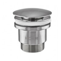 Донный клапан для раковины Koer PW-01-02 1 1/4'' кнопка KR3401