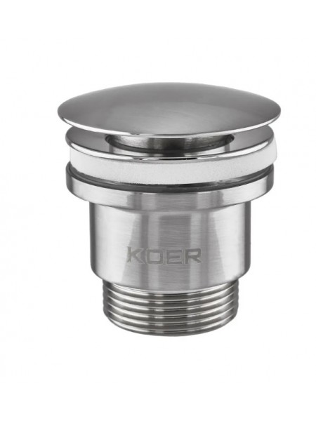 Донний клапан для раковини Koer PW-01-02 1 1/4'' кнопка KR3401