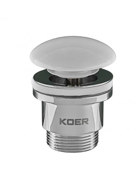 Донний клапан для раковини універсальний Koer PW-01-11 Click-Clack KR3405