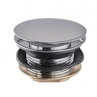 Донный клапан для ванной Koer PW-05-01 1 1/2'' кнопка  хром KR3406