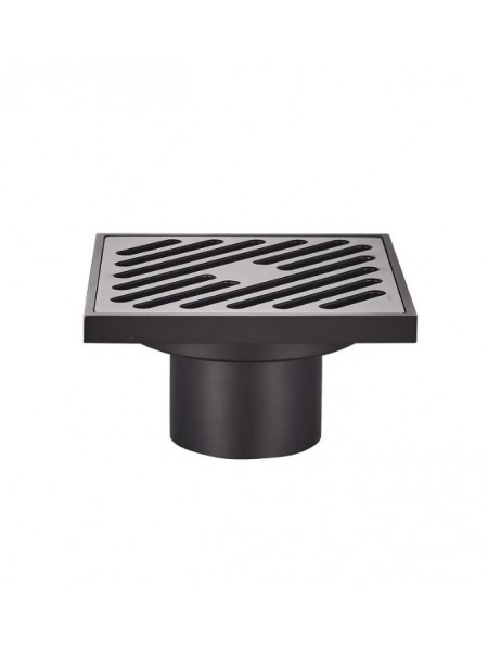 Трап для душа чёрный латунный Koer FD10-100x100-180-Black KR3414 Трап для душа чёрный латунный Koer FD10-100x100-180-Black KR3414