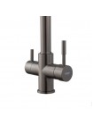 Смеситель для кухни с пружиной Koer KB-72025-07 KR5016 под фильтр оружейная сталь