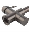 Смеситель для кухни с пружиной Koer KB-72025-07 KR5016 под фильтр оружейная сталь