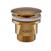 Донний клапан для раковини універсальний Koer PW-01-12 Click-Clack KR5194