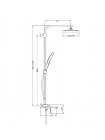 Душевая система тропический душ Koer KB-56031-01 хром KR5438