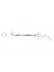 Сифон для ванны Koer BD-04-07 с переливом без ревизии графитовый 1 1/2 KR5444