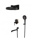 Душова система тропічний душ чорна вбудована Koer KB-66029-05 KR5492