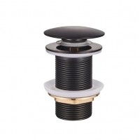 Донный клапан для раковины без перелива Mixxus POP-UP-04 BLACK Click-Clack MI6140