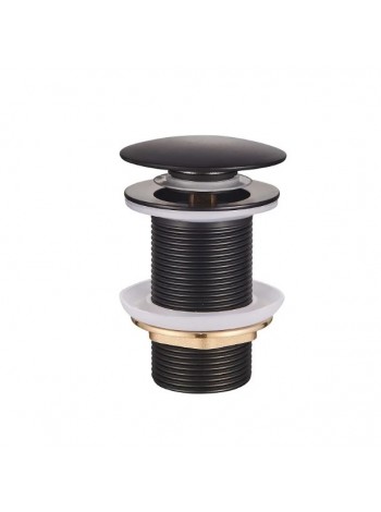 Донный клапан для раковины без перелива Mixxus POP-UP-04 BLACK Click-Clack MI6140