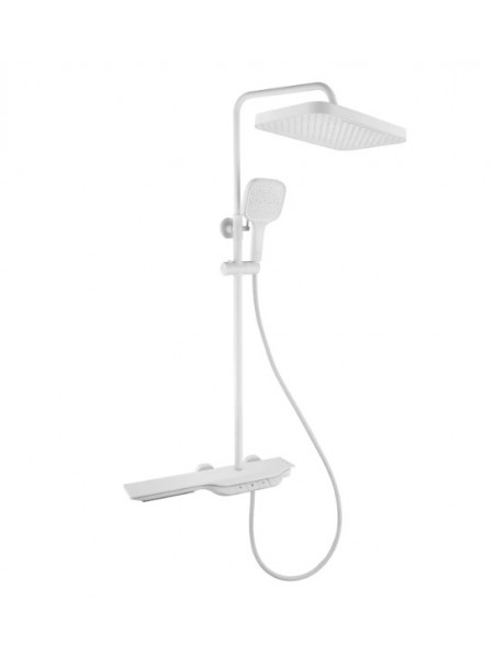 Душова система тропічний душ з термостатом Mixxus Premium SPACE-009-J White MI6543