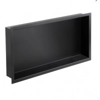 Полочка ниша встраиваемая для ванной 600*300 мм Mixxus Premium NICHE-0102 BLACK