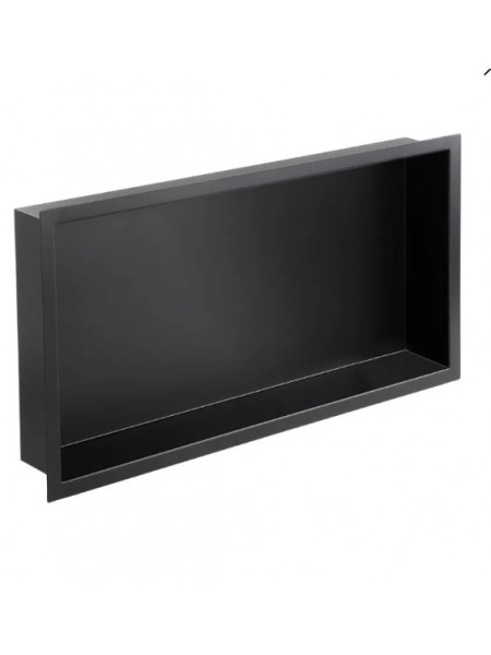 Поличка-ніша вбудована для ванної 600*300 мм Mixxus Premium NICHE-0102 BLACK