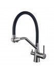 Кухонный смеситель на две воды Mixxus Premium SENNA 021 GRAPHITE MI6827 графит