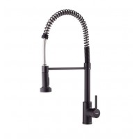 Смеситель для кухни с изливом-пружиной Mixxus Premium SPRING 017 BLACK MI6951
