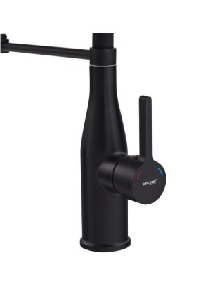 Черный гибкий смеситель для кухни Mixxus Premium Summer 017 MI6961